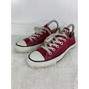 Converse Chuck Taylor All Star OX Maroon Canvas Sneakers Women's Size 7